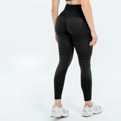 Legging anti-cellulite Glowly 3D noir – vue arrière, compression lipœdème